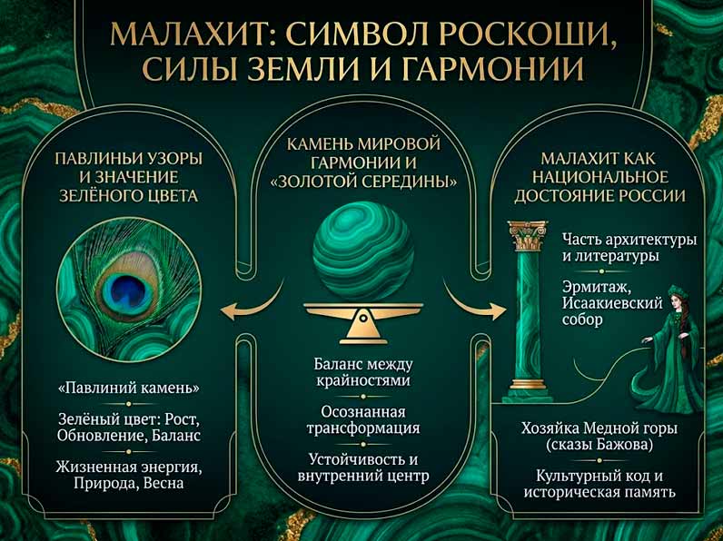 Малахит в культуре и символике